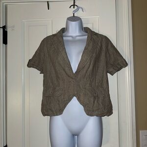 Willi Smith Short Sleeve Blazer